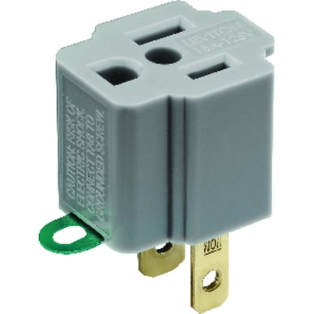 LEVITON Polarized 1 outlets Outlet Adapter 00274-000